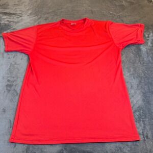 Vapor Apparel Performance Shirt Mens Medium Red Short Sleeve Athletic